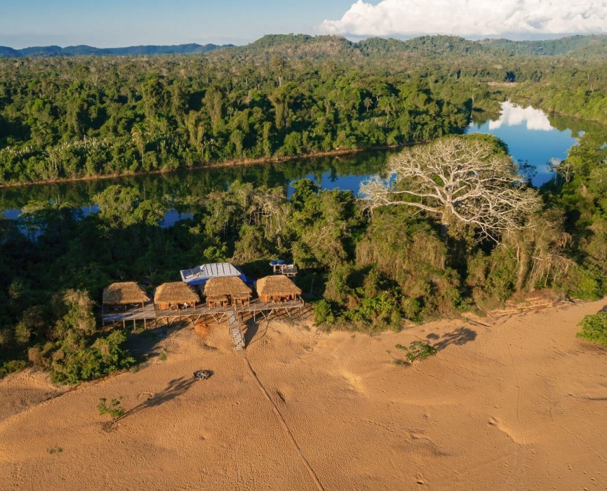 Kendjam Lodge is the very first fly fishing destination in the Amazon where an angler can target over 8 different species in crystal clear water.