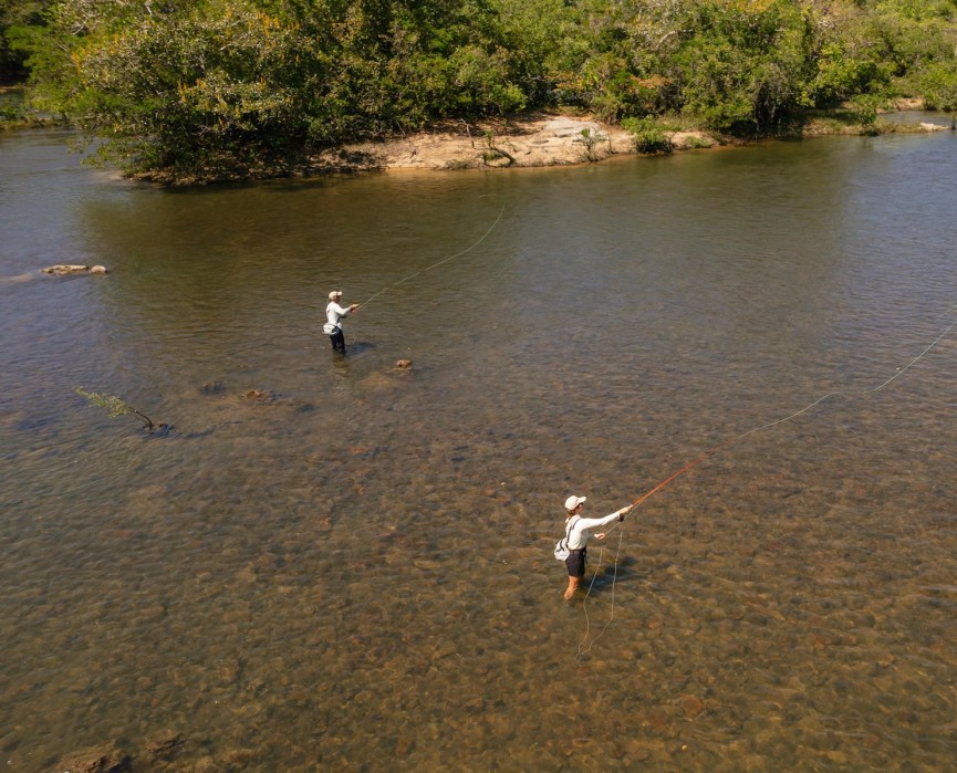 The clear waters of the Iriri River allow you to wade and sight-fish in remote and untouched waters.